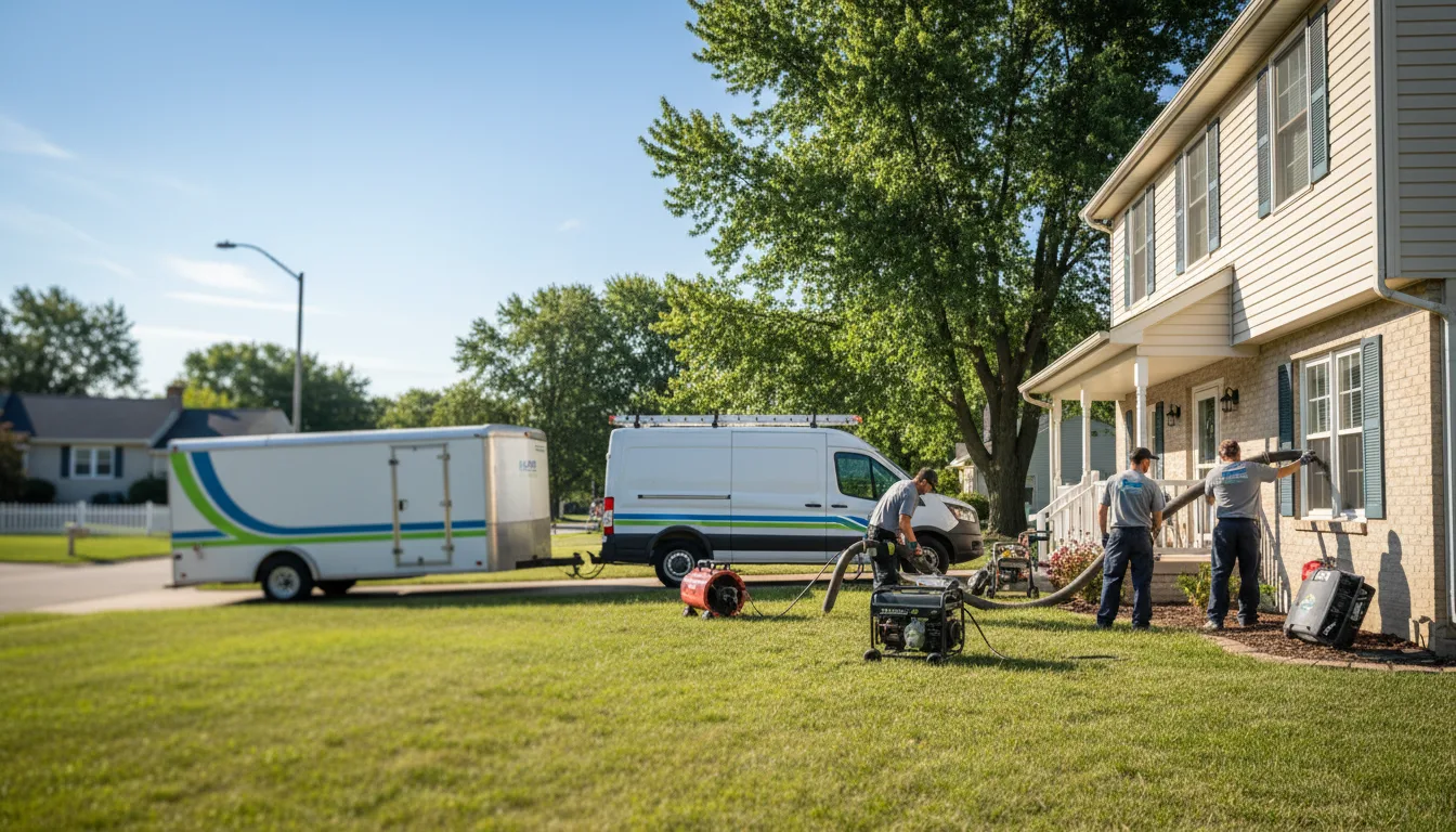Flooded Basement Restoration And Cleanup With Repair in Hurdsfield, ND near me